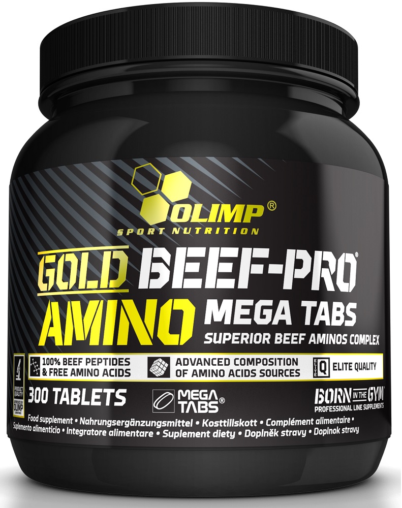 Olimp Nutrition Gold Beef Pro Amino 300 Mega Tabs Bodybuilding And Sports Supplements
