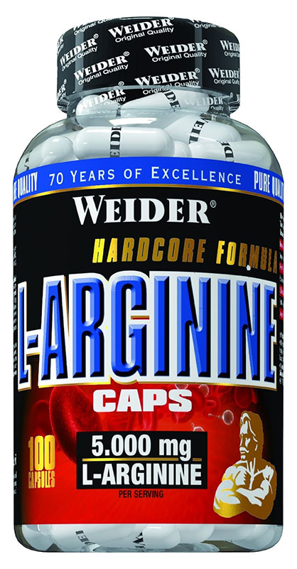 Weider L Arginine Caps 100 caps Bodybuilding and Sports Supplements
