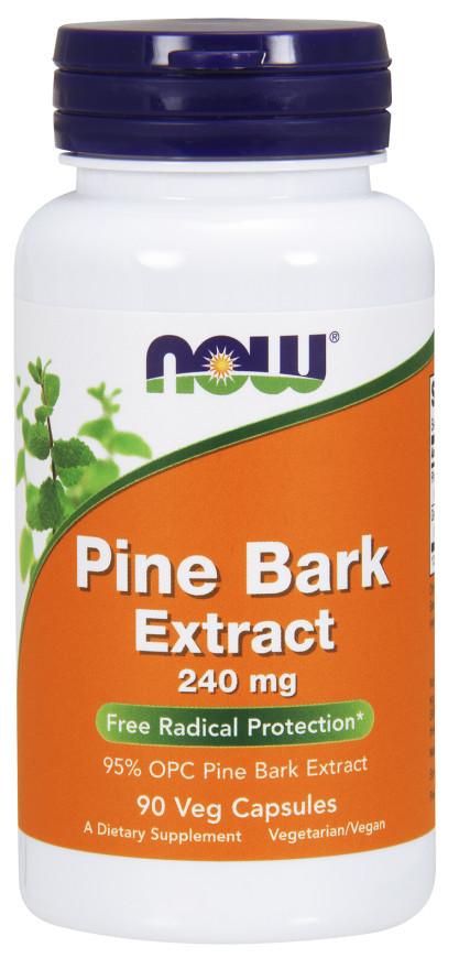 NOW Foods Pine Bark Extract, 240mg - 90 vcaps - Bodybuilding and Sports ...