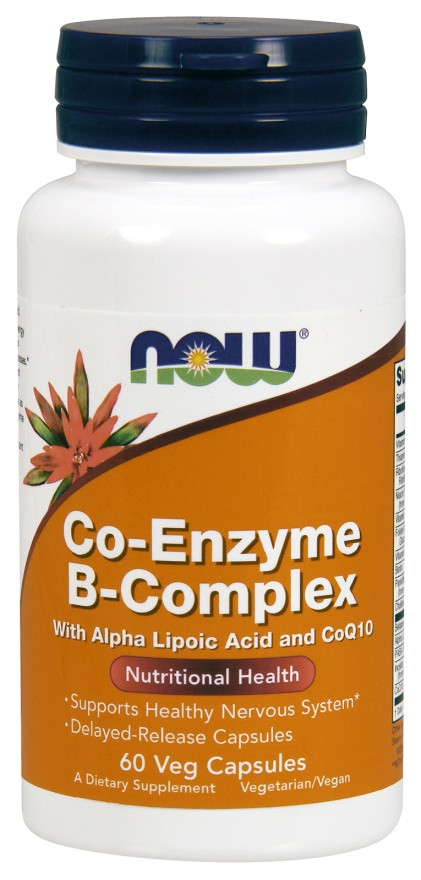NOW Foods Co-Enzyme B-Complex - 60 vcaps - Bodybuilding and Sports ...