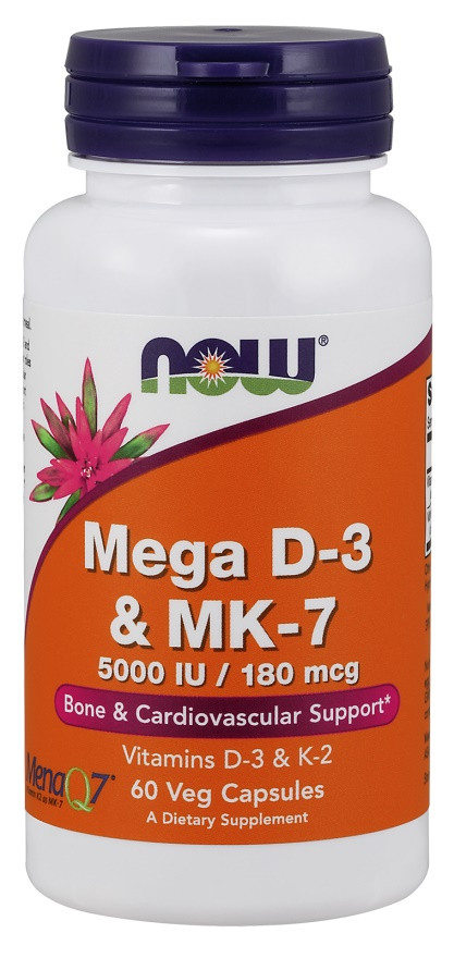 NOW Foods Mega D-3 & MK-7 - Bodybuilding and Sports Supplements