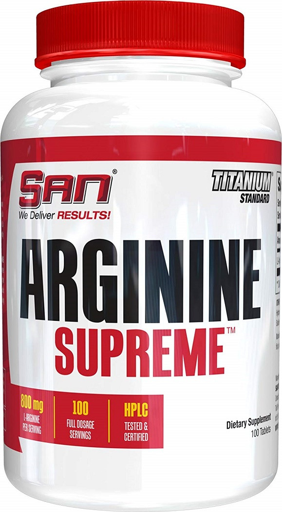 San Arginine Supreme 100 Tablets Bodybuilding And Sports Supplements