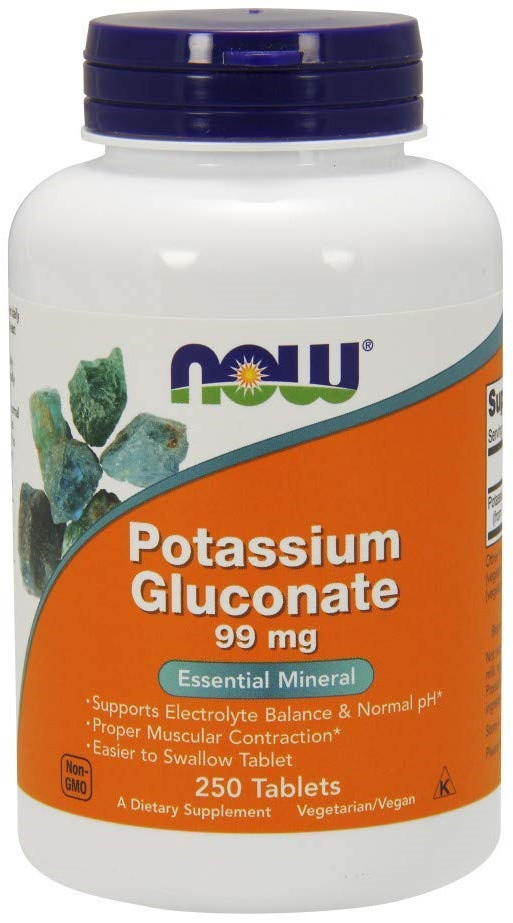 NOW Foods Potassium Gluconate - Bodybuilding and Sports Supplements