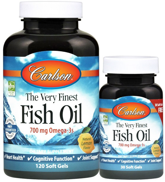Carlson Labs The Very Finest Fish Oil 700mg Omega 3s Bodybuilding And Sports Supplements