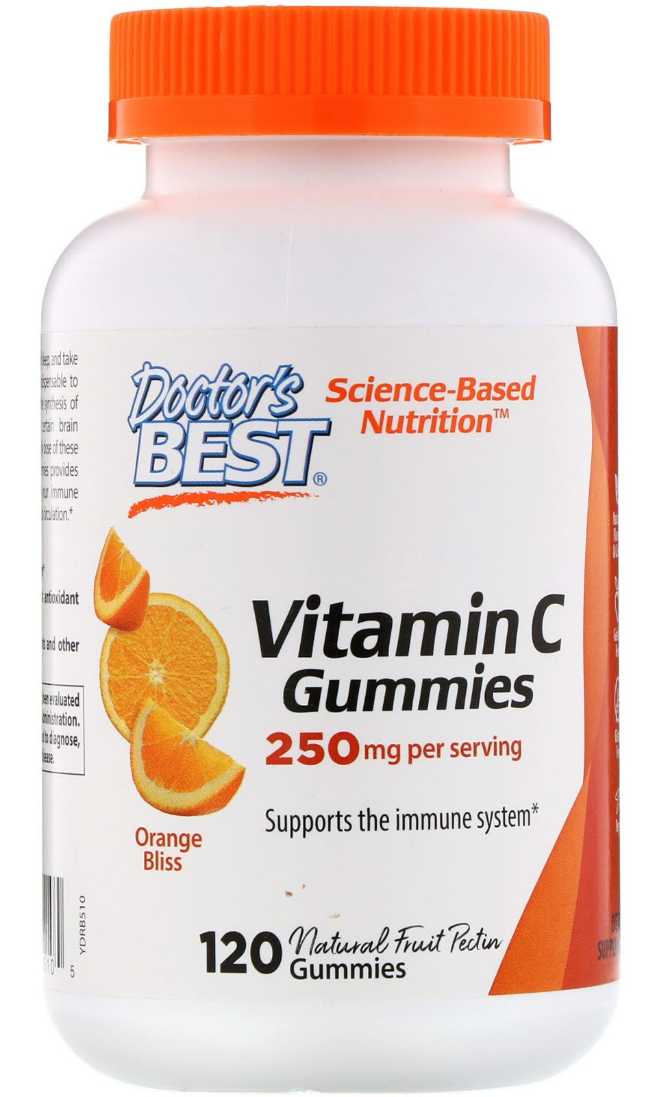 Doctor's Best Vitamin C 250 mg, Orange Bliss 120 gummies