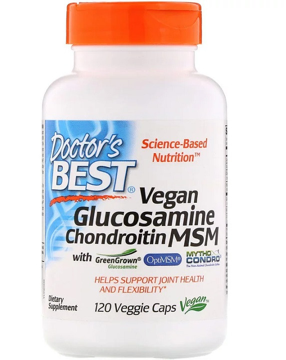 Doctor S Best Vegan Glucosamine Chondroitin Msm 120 Vcaps Bodybuilding And Sports Supplements