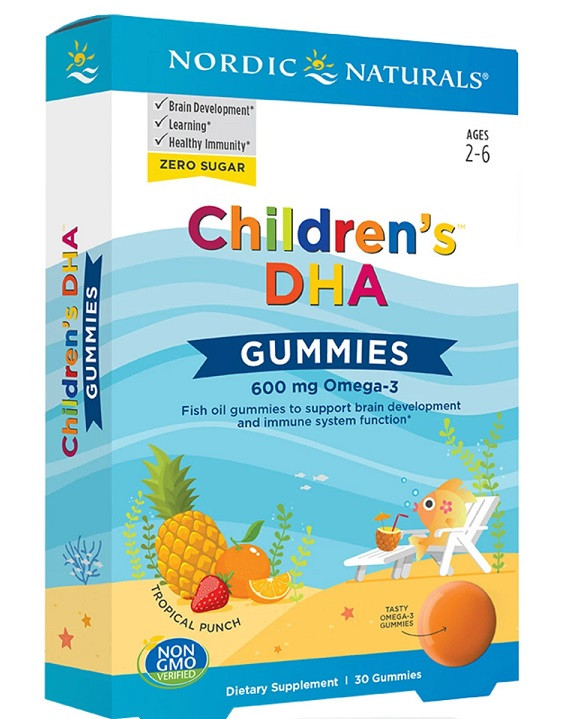 Nordic Naturals Children's DHA Gummies, 600mg 30 gummies
