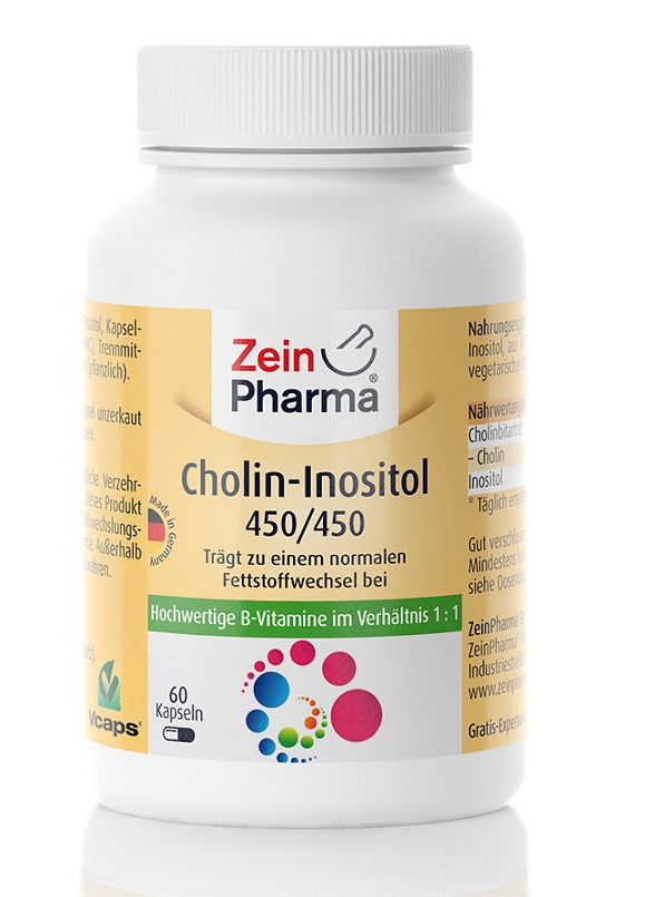 Zein Pharma CholineInositol 450/450mg 60 caps Bodybuilding and