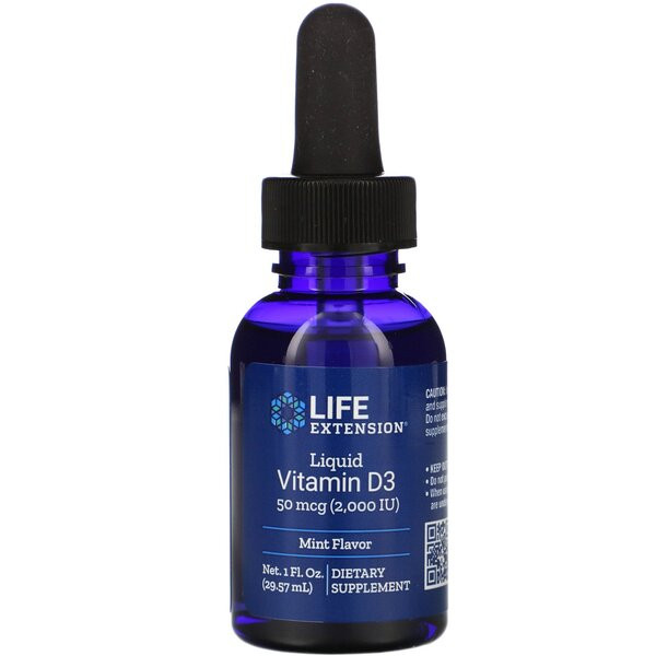 Life Extension Liquid Vitamin D3 Bodybuilding and Sports Supplements