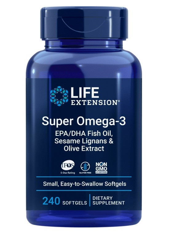 Life Extension Super Omega3 EPA/DHA with Sesame Lignans & Olive