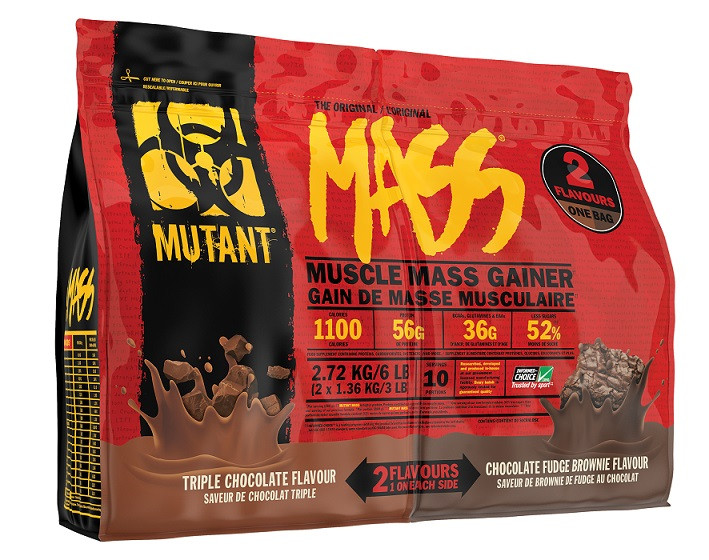 Mutant Mutant Mass 2 Flavours, Triple Chocolate & Chocolate Fudge ...