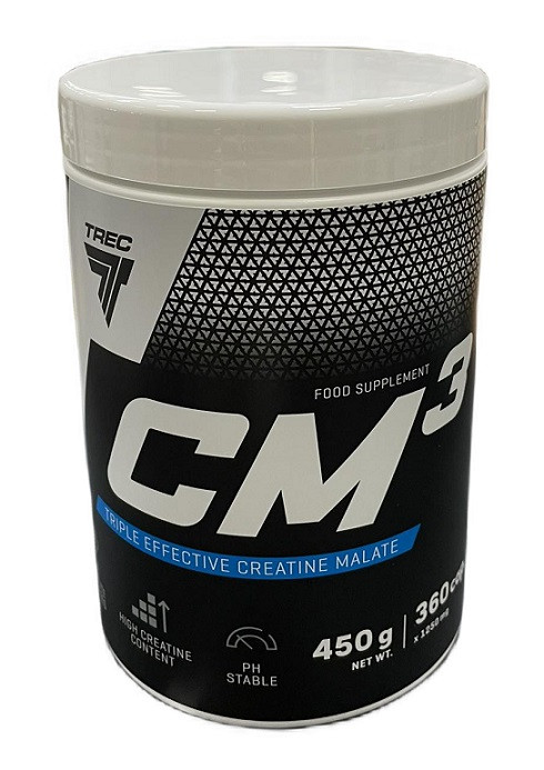 Trec Nutrition CM3 Powder 250g - Tri-Creatina Malato Al Pompelmo Rosa Per Forza E Massa Muscolare
