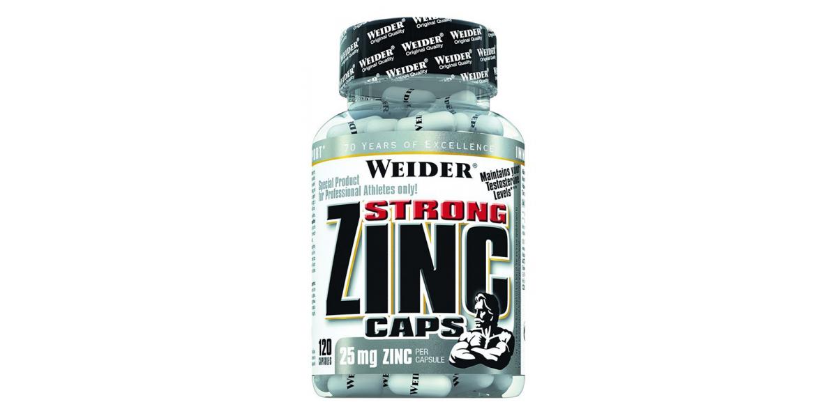 Weider Strong Zinc, 25mg 120 caps Bodybuilding and Sports Supplements