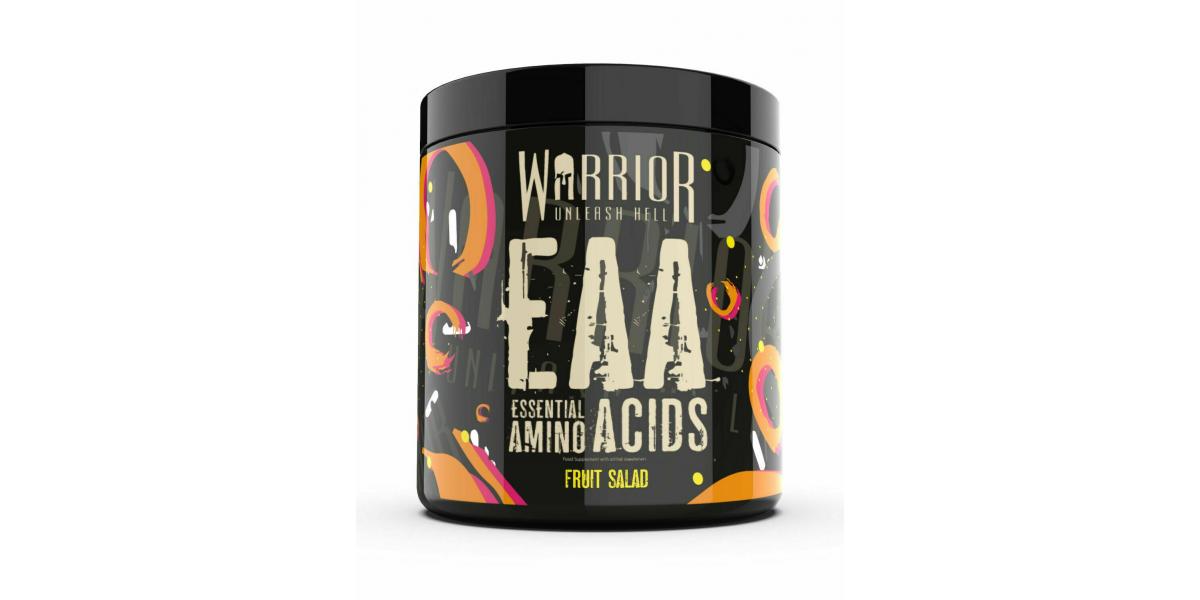 Warrior EAA Amino Acids Powder, 360g – Essential Amino Acid Supplements For Intra Workout & During Exercise, Muscle Post-Training Recovery Drink, EAAs