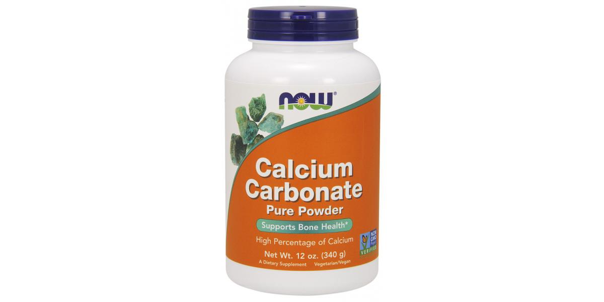 NOW Foods Calcium Carbonate, Pure Powder 340 grams Bodybuilding and