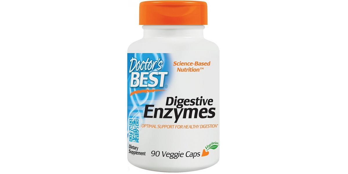 Doctor's Best Digestive Enzymes 90 vcaps Bodybuilding and Sports
