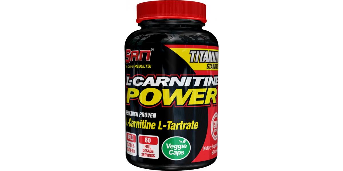 SAN L-Carnitine Power - 60 caps - Bodybuilding and Sports Supplements