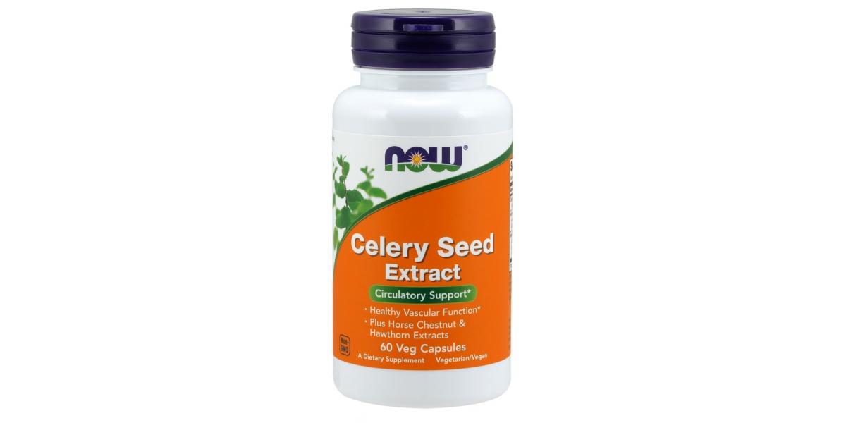 NOW Foods Celery Seed Extract 60 vcaps Bodybuilding and Sports