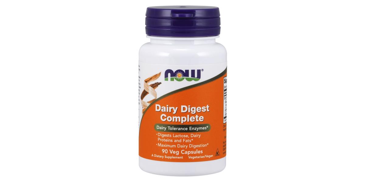 NOW Foods Dairy Digest Complete - 90 vcaps - Bodybuilding and Sports ...