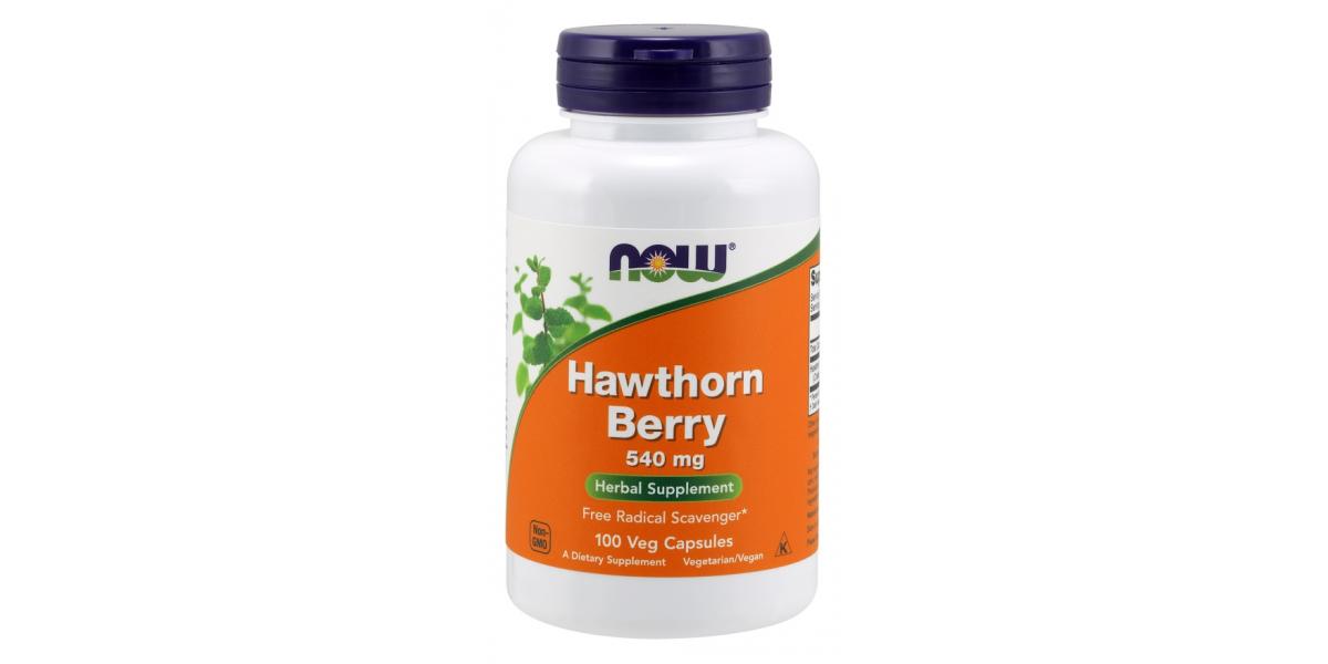 NOW Foods Hawthorn Berry, 540mg 100 vcaps Bodybuilding and Sports
