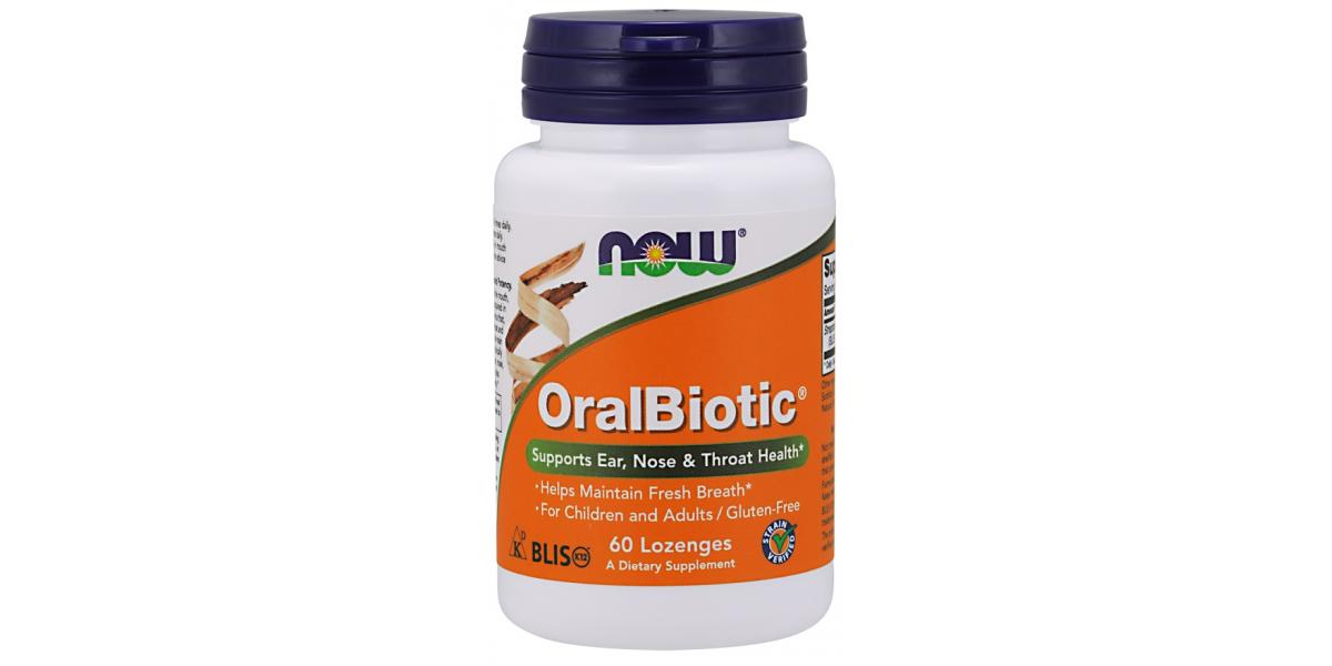 NOW Foods OralBiotic - 60 lozenges - Bodybuilding and Sports Supplements
