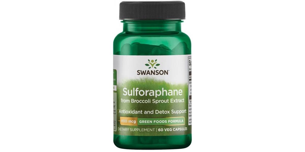 Swanson Sulforaphane from Broccoli Sprout Extract, 400mcg 60 vcaps