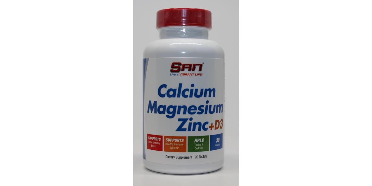 SAN Calcium Magnesium Zinc + D3 90 tablets Bodybuilding and Sports