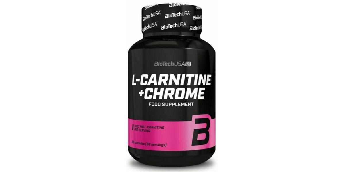 biotech usa l carnitine 1000 mg L-Carnitine (60 tabs) - L-Carnitine BIOTECH L-CARNITINE + CHROME 60