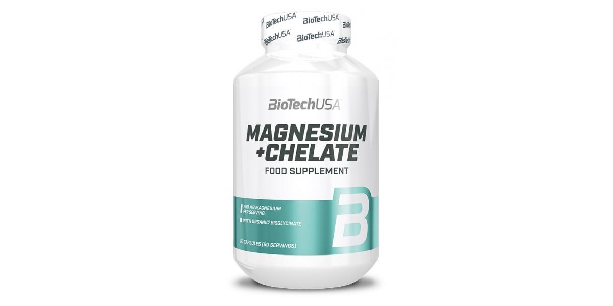 BioTechUSA Magnesium + Chelate 60 caps Bodybuilding and Sports
