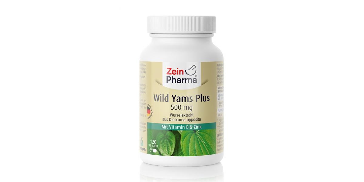 Zein Pharma Wild Yams Plus, 500mg 120 caps Bodybuilding and Sports