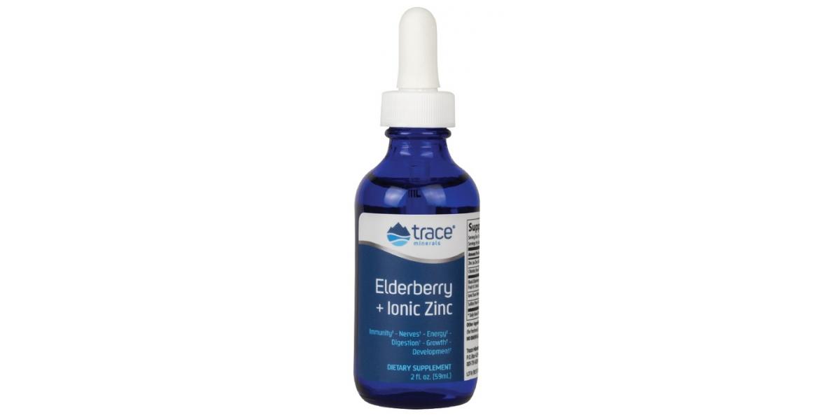 Trace Minerals Elderberry + Ionic Zinc 59 ml. Bodybuilding and