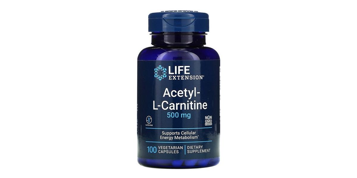 Life Extension AcetylLCarnitine, 500mg 100 vcaps Bodybuilding and Sports Supplements