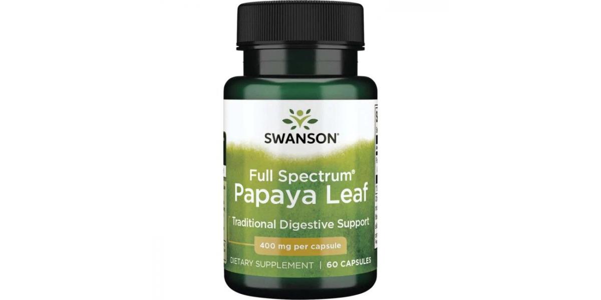 Swanson Full Spectrum Papaya Leaf, 400mg 60 caps Bodybuilding and