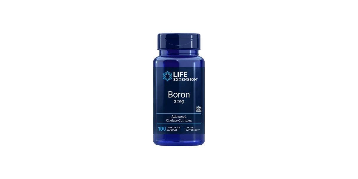 Life Extension Boron, 3mg 100 vcaps Bodybuilding and Sports Supplements