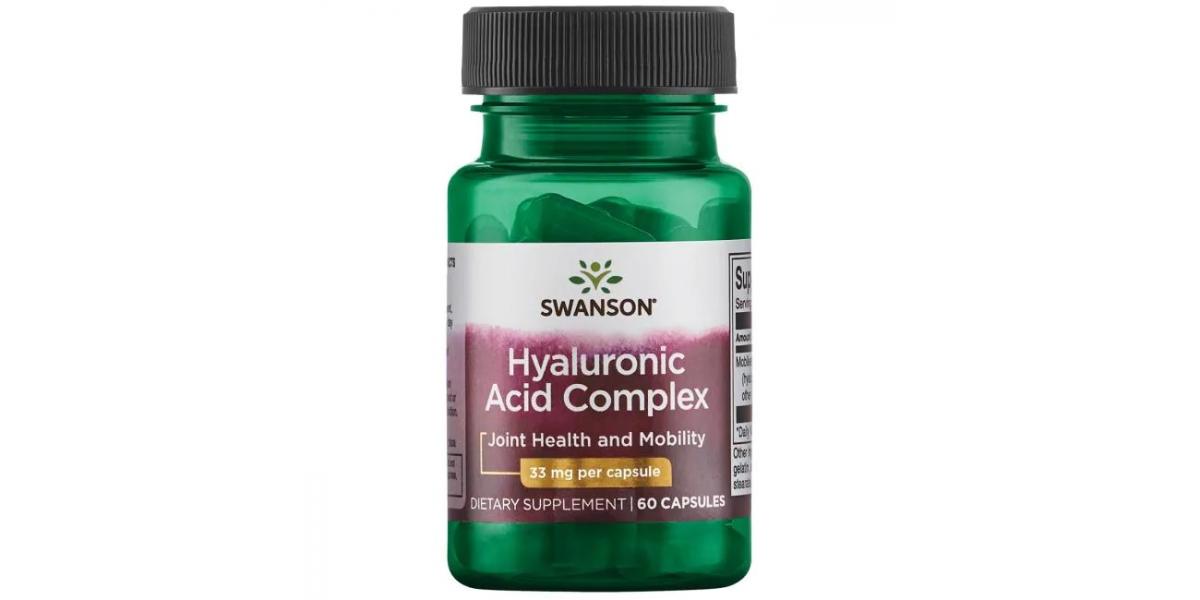 Swanson Hyaluronic Acid Complex, 33mg 60 caps Bodybuilding and