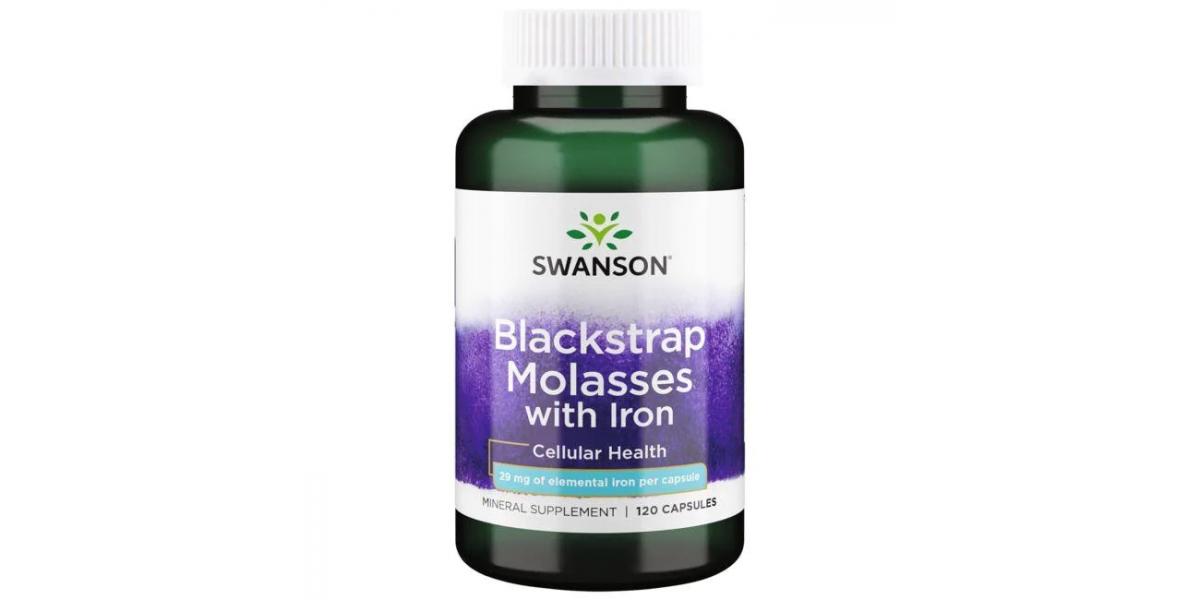Swanson Blackstrap Molasses with Iron, 29mg 120 caps Bodybuilding and Sports Supplements
