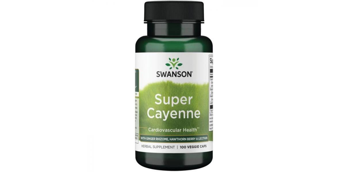 Swanson Super Cayenne 100 vcaps Bodybuilding and Sports Supplements