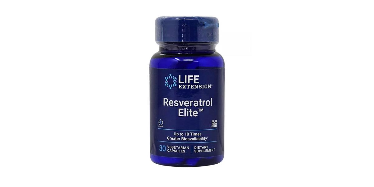 Life Extension Resveratrol Elite 30 vcaps Bodybuilding and Sports Supplements