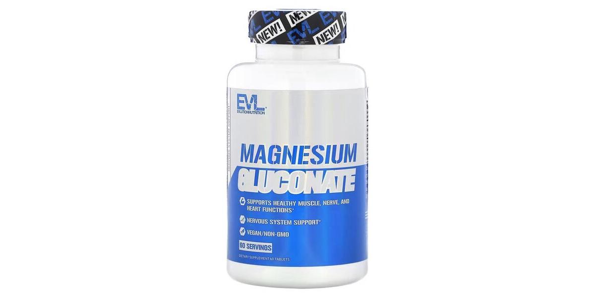 EVLution Nutrition Magnesium Gluconate 60 tablets Bodybuilding and