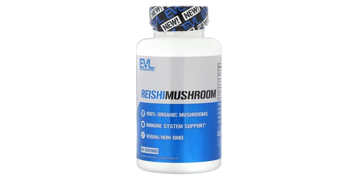 EVLution Nutrition Reishi Mushroom 60 vcaps Bodybuilding and Sports