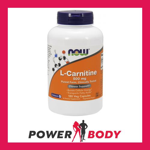 now l carnitine 500mg 180 capsules NOW Foods - L-Carnitine