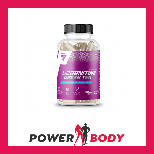 90 Capsule Bottle TREC Nutrition L-Carnitine + Green Tea Extract - 90 Capsules, Fat Metabolism Booster For Weight Loss 90 Capsule Bottle TREC Nutrition L-Carnitine + Green Tea Extract - 90 Capsules, Fat Metabolism Booster For Weight Loss