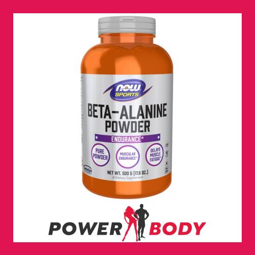 NOW Foods Beta-Alanine 750mg/500g 120 Caps or 500g Powder Format - Picture 3 of 3