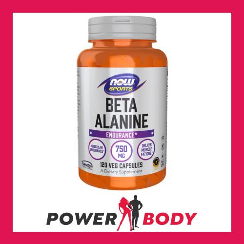 NOW Foods Beta-Alanine 750mg/500g 120 Caps or 500g Powder Format - Picture 2 of 3