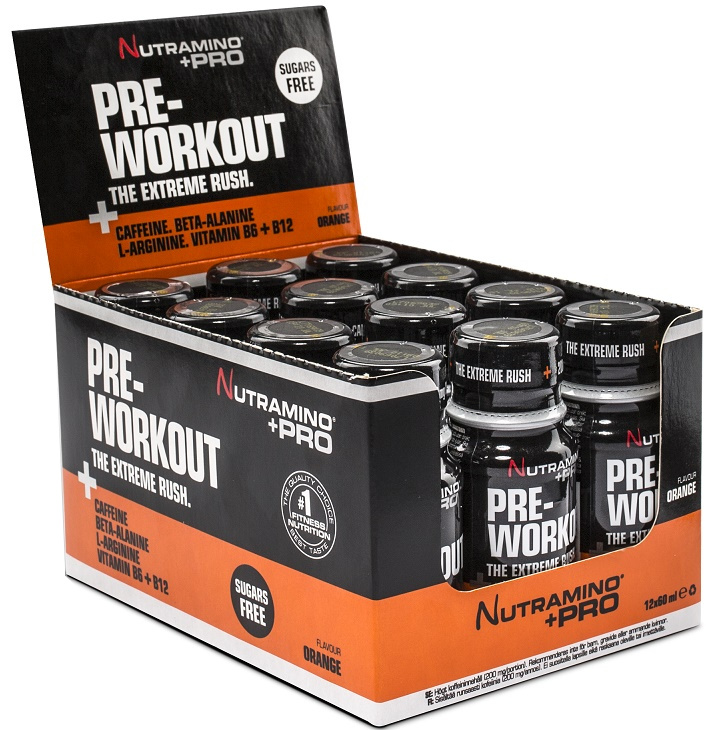 Nutramino Pre Workout Shot Bodybuilding and Sports Supplements