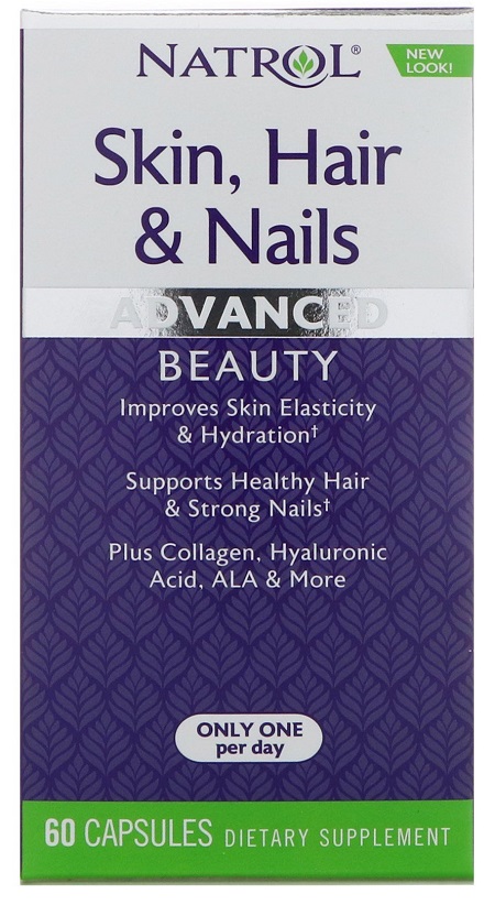Natrol Skin, Hair and Nails - 60 caps - Bodybuilding and Sports Supplements