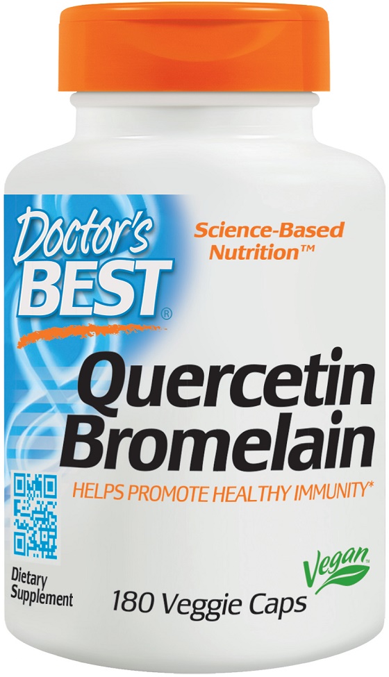 Doctor's Best Quercetin Bromelain - 180 vcaps - Bodybuilding and Sports ...