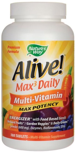 Nature S Way Alive Max Daily Multi Vitamin Max Potency Nature S Way Alive Max Daily Multi Vitamin Max Potency