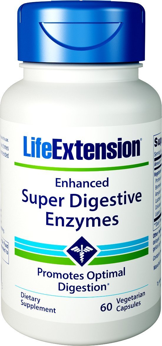 Life Extension Enhanced Super Digestive Enzymes 60 vcaps
