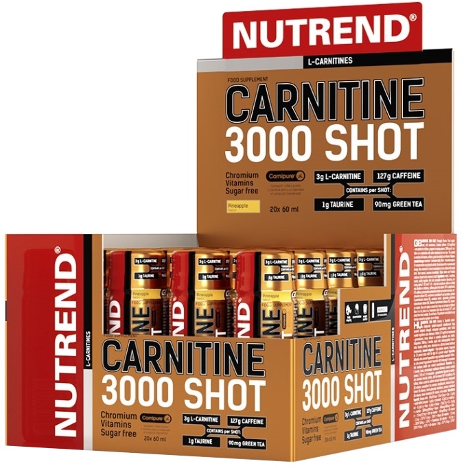 Nutrend Carnitine 3000 Shot Bodybuilding and Sports Supplements